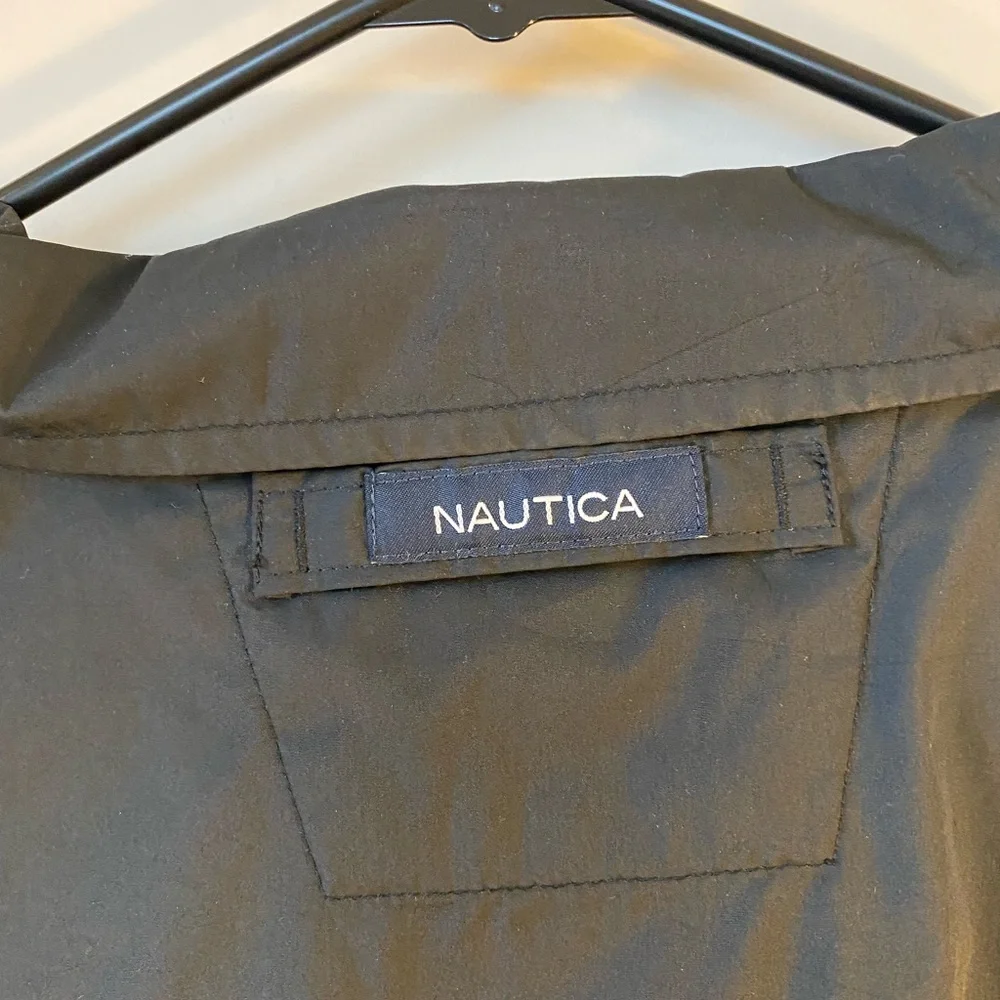 Nautica Black Zip up Windbreaker Jacket, size XL - Picture 6 of 11